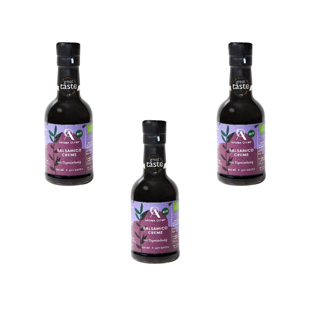 
                  
                    Aroma Olymp Bio Balsamico Creme Thymianhonig 3er Bundle
                  
                