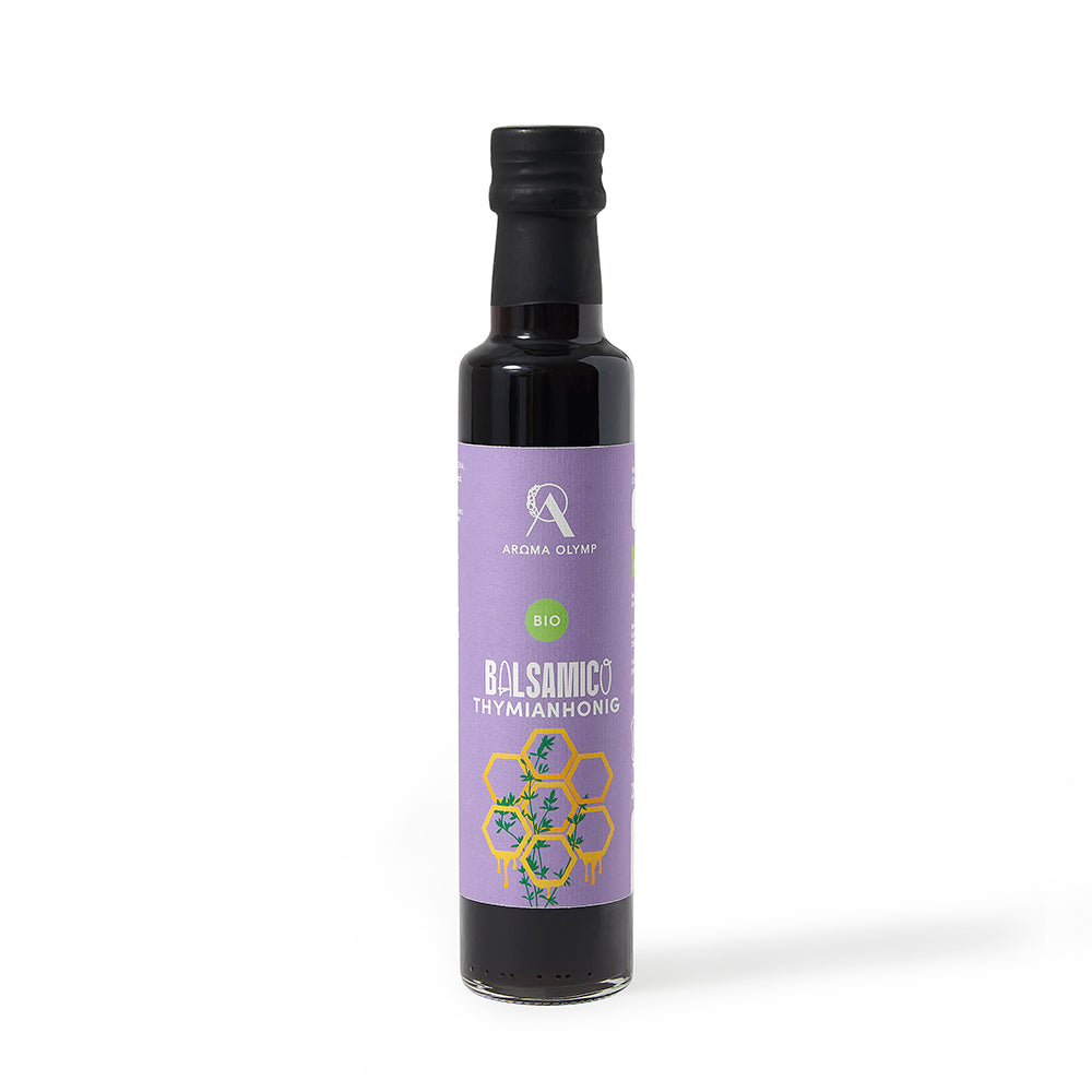 Aroma Olymp Bio Balsamico Thymianhonig in 250 ml Glasflasche