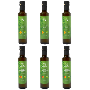
                  
                    Aroma Olymp Bio Olivenöl nativ extra aus Kalamata g. U. 250 ml  im 6er Bundle als Freisteller
                  
                