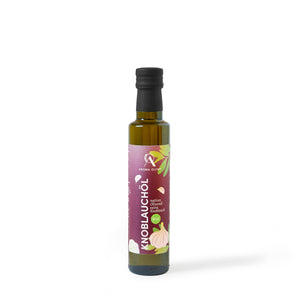 
                  
                    Aroma Olymp aromatisiertes Knoblauch-Olivenöl als Freistellerfoto.
                  
                