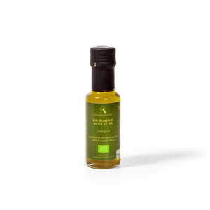 
                  
                    Aroma Olymp Bio Frühernte Olivenöl nativ extra in einer 100 ml Glasflasche
                  
                
